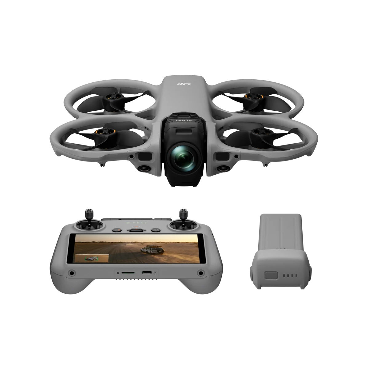 ชุด DJI Avata 360 พร้อมรีโมต RC 2 และแบตเตอรี่ในภาพสินค้า ชุด DJI Avata 360 พร้อมรีโมต RC 2 และแบตเตอรี่ในภาพสินค้า