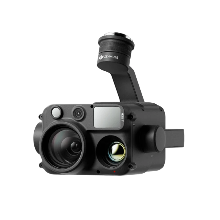 Zenmuse H30T แสดงชุดกล้องและโมดูลด้านหน้า Zenmuse H30T แสดงชุดกล้องและโมดูลด้านหน้า