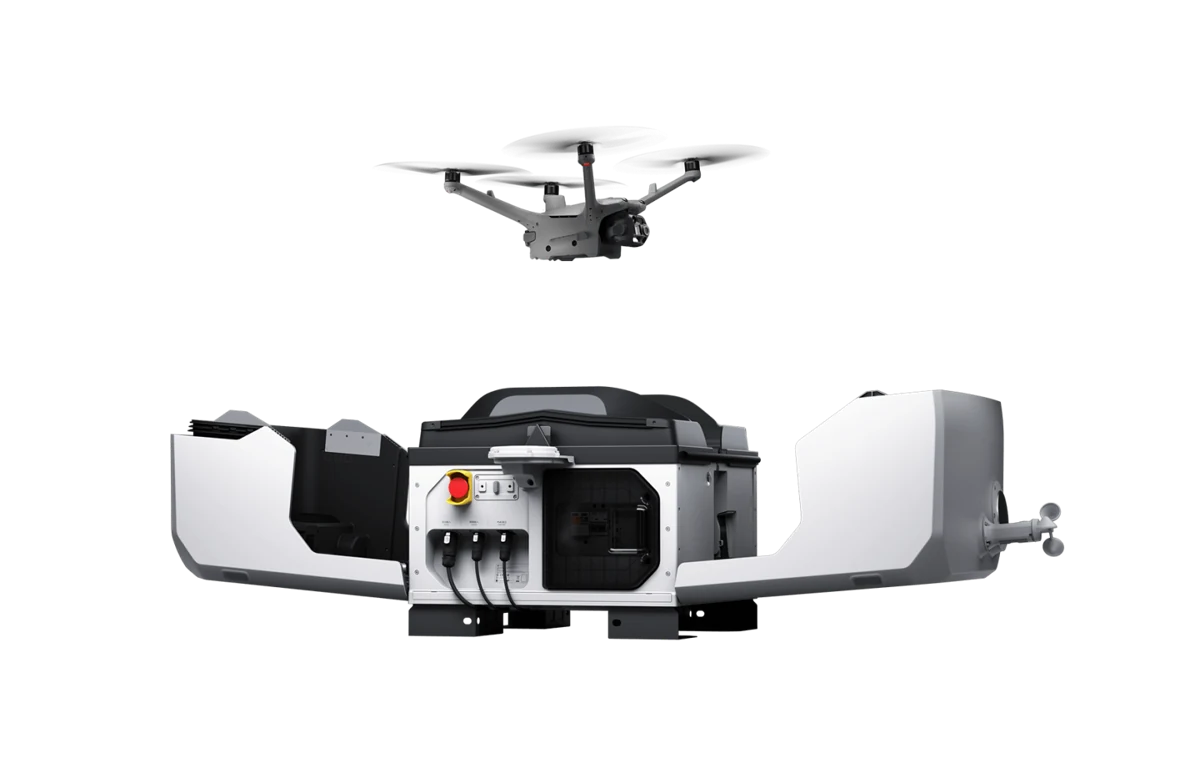 DJI Dock 3 เปิดฝาพร้อมอากาศยานในสื่อสินค้า DJI Dock 3 เปิดฝาพร้อมอากาศยานในสื่อสินค้า