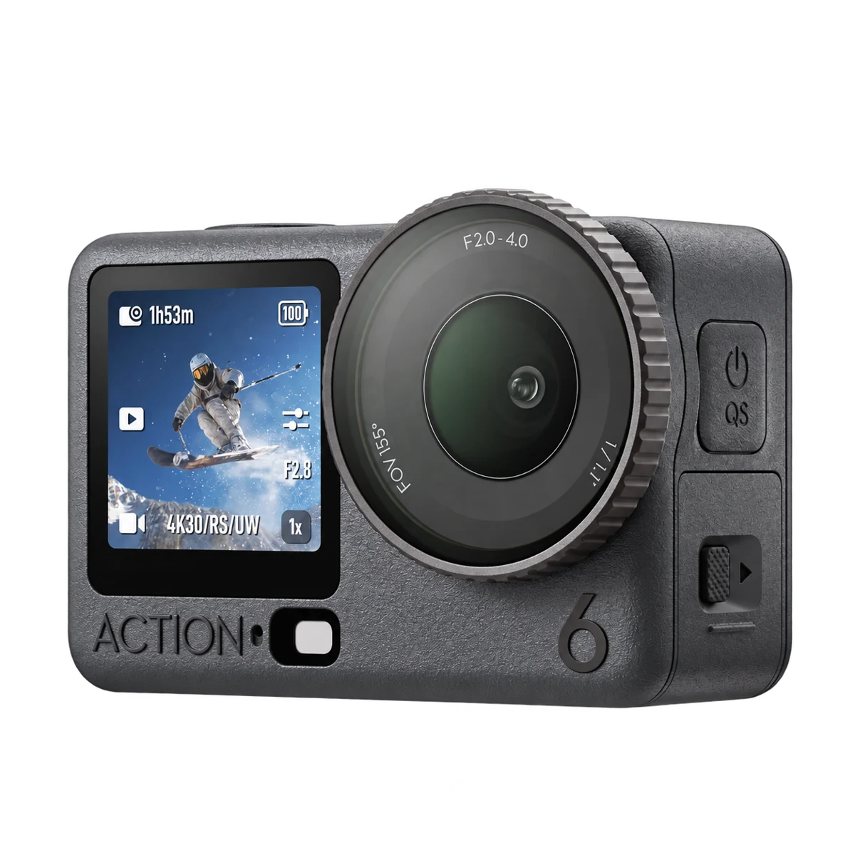 Osmo Action 6 ตัวกล้องพร้อมหน้าจอด้านหน้า