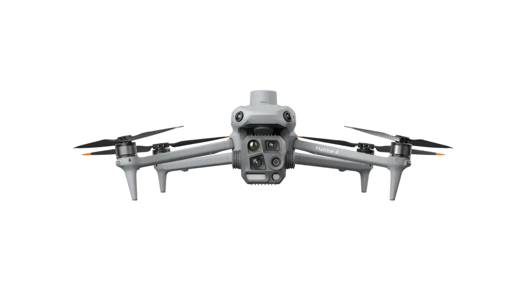 DJI Matrice 4T มุมด้านหน้าพร้อมชุดกล้อง